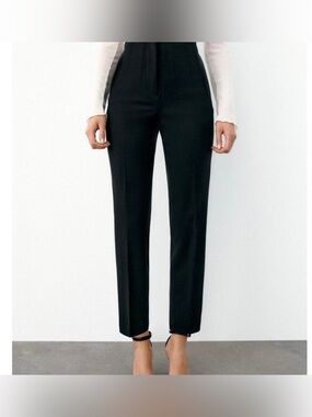 Set of 3 Zara High-Waist Black Tailored Pants